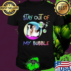 Stay out of my bubble Girl read book mask shirt