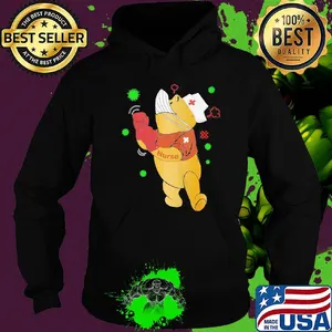 Strong Pooh bear nurse boxing Covid-19 shirt
