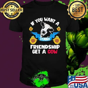 Sun If you want a stable friendship get a cow shirt