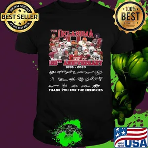The Oklahoma 125th anniversary 1895 2020 signature shirt