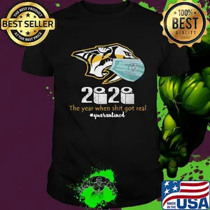 Tigers predators 2020 the year when shit got real quarantined toilet paper mask covid-19 shirt