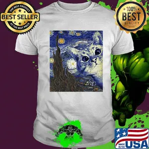 Vincent Van Gogh Cat shirt