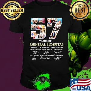 57 years of general hospital 1963 2020 57 seasons 14588 episodes signatures shirt