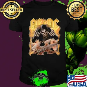 ACDC Rock Band Skull shirt