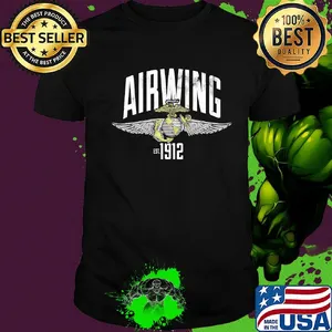 Airwing est 1912 us. Marine corps shirt
