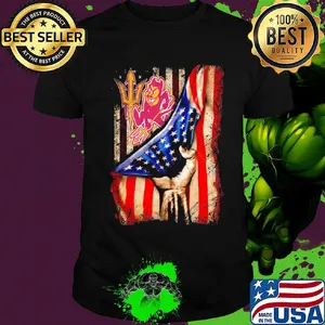 Arizona State American flag veteran Independence Day shirt