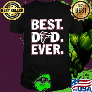 Atlanta falcons best dad ever happy father's day shirt