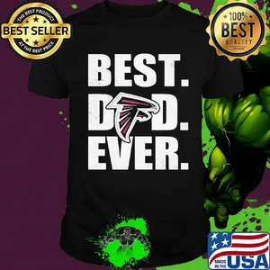 Atlanta falcons logo best dad ever happy father's day shirt