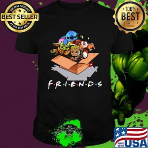 Baby groot baby stitch and baby toothless baby yoda baby gizmo friends shirt