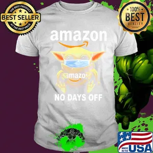 Baby Yoda hug Amazon mask no days off shirt