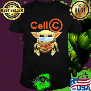 Baby Yoda hug Cell C mask shirt