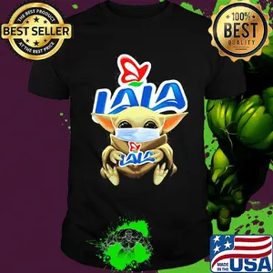 Baby Yoda hug Lala mask shirt
