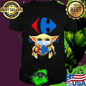 Baby Yoda hug Viajes Carrefour mask shirt
