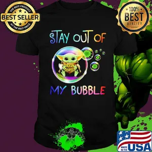 Baby yoda hug waffle house stay out of my bubble coronavirus shirt