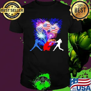 Baseball American flag veteran Independence Day shirt