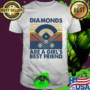 Baseball diamonds are a girl's best friends vintage shirt