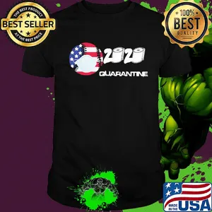 Baseball mask 2020 toilet paper American flag veteran Independence Day shirt