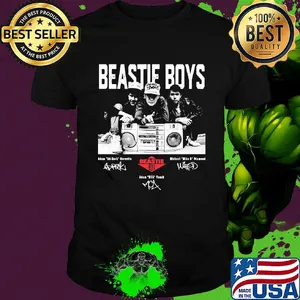 Beastie boys adam ad-rock borovets michael mike d diamond adam mca vanch signatures shirt
