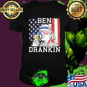 Beer Ben Drankin American flag veteran Independence Day shirt