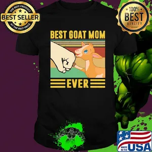 Best baby goat mom ever vintage shirt