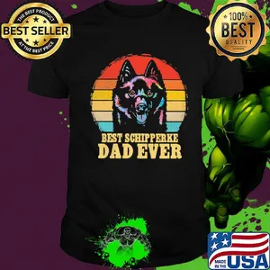 Best schipperke dad ever vintage shirt