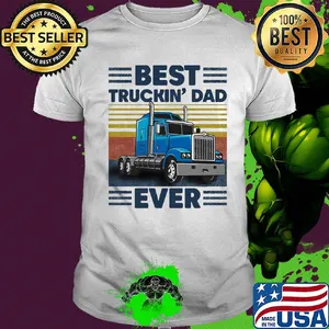 Best truckin dad ever vintage 2020 shirt