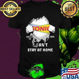 Blood inside sonic covid-19 2020 i can't stay at home shirt