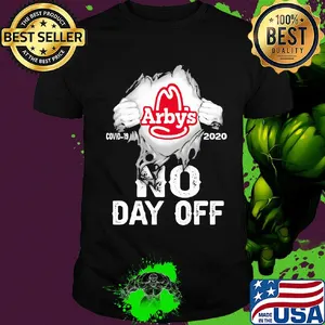 Blood insides arby's covid-19 2020 no day off shirt