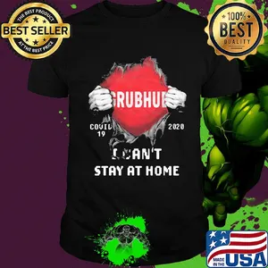 Blood insides grubhub logo covid-19 2020 I can't stay at home shirt