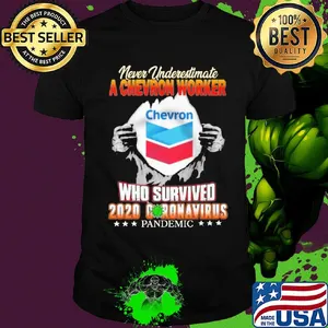 Blood insides never underestimate a chevron worker who survived 2020 coronavirus pandemic shirt