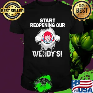Blood insides start reopening our Wendy's shirt