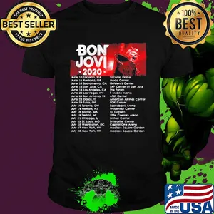Bon jovi bryan adams 2020 star shirt