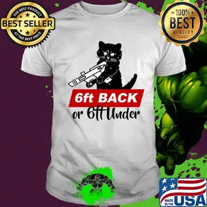 Cat black 6ft back or 6ft under shirt
