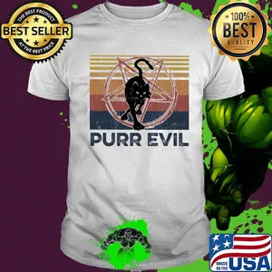 Cat purr evil vintage shirt