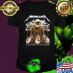 Cat siamese blue metallica master of kittens shirt