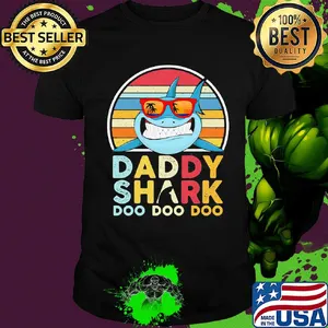 Daddy shark doo doo doo vintage shirt