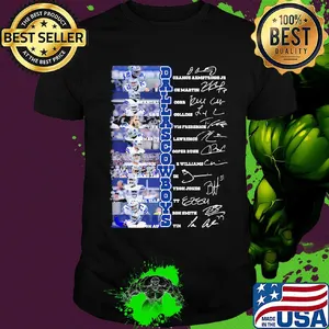 Dallas cowboys football team player signatures shirt