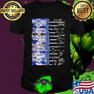 Dallas cowboys football team players signatures shirt