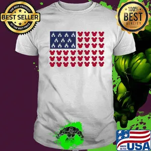 Disney mickey mouse American flag independence day shirt