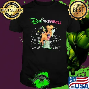 Disney tinkerbell drinkerbell american flag independence day shirt