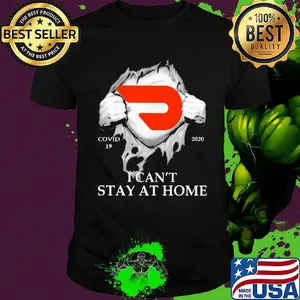 Doordash covid-19 2020 i can’t stay at home hand shirt