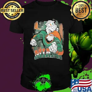 Duck player Miami hurricanes team football shirt