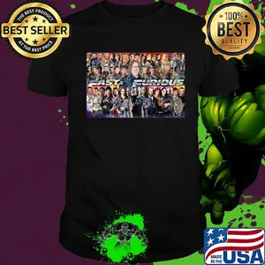 Fast and furious movie signatures poster shirt