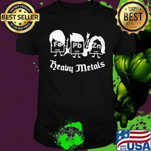 Fe iron pb lead zn zinc heavy metals shirt