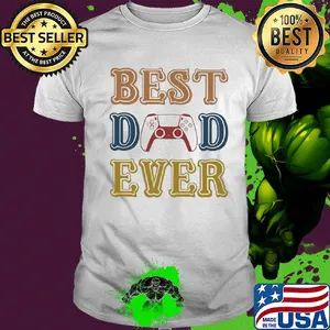 Game best dad ever happy father's day vintage shirt