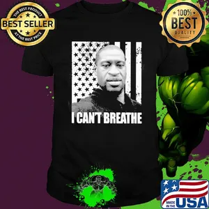 George Floyd I can't breathe American flag veteran Independence Day shirt