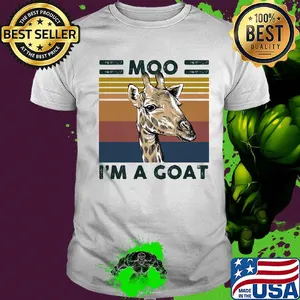 Giraffe moo I'm a goat vintage shirt