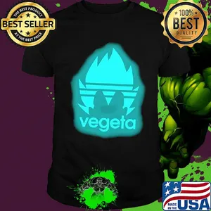 Glow in the dark vegeta dragon ball shirt