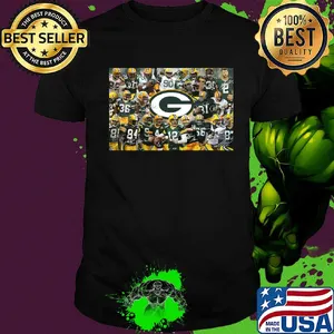 Green bay packers football team players signatures shirt