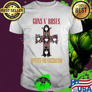 Guns n’ roses appetite for vaccination mask covid-19 shirt